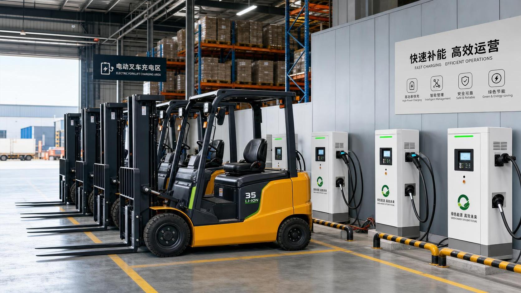 Fast Charging for Forklift Fleet Electrification: Cost, Uptime, and Fit