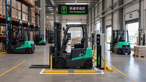 When does electric forklift fast charging make sense for multi-shift warehouses?