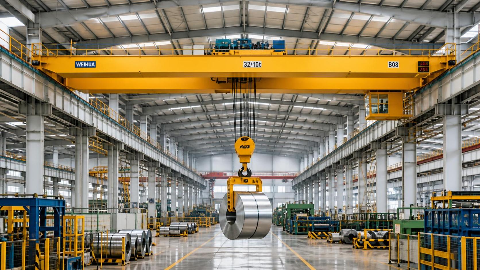 What limits industrial lifting efficiency in overhead crane systems
