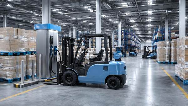 When do hydrogen forklifts make financial sense for high-use fleets?