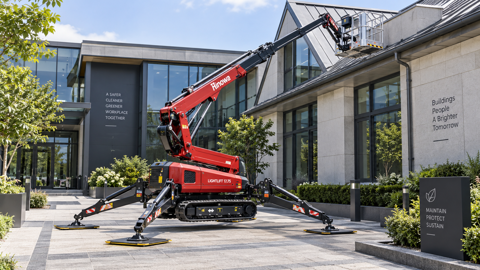 When are spider lifts safer than scaffolding for roof access?