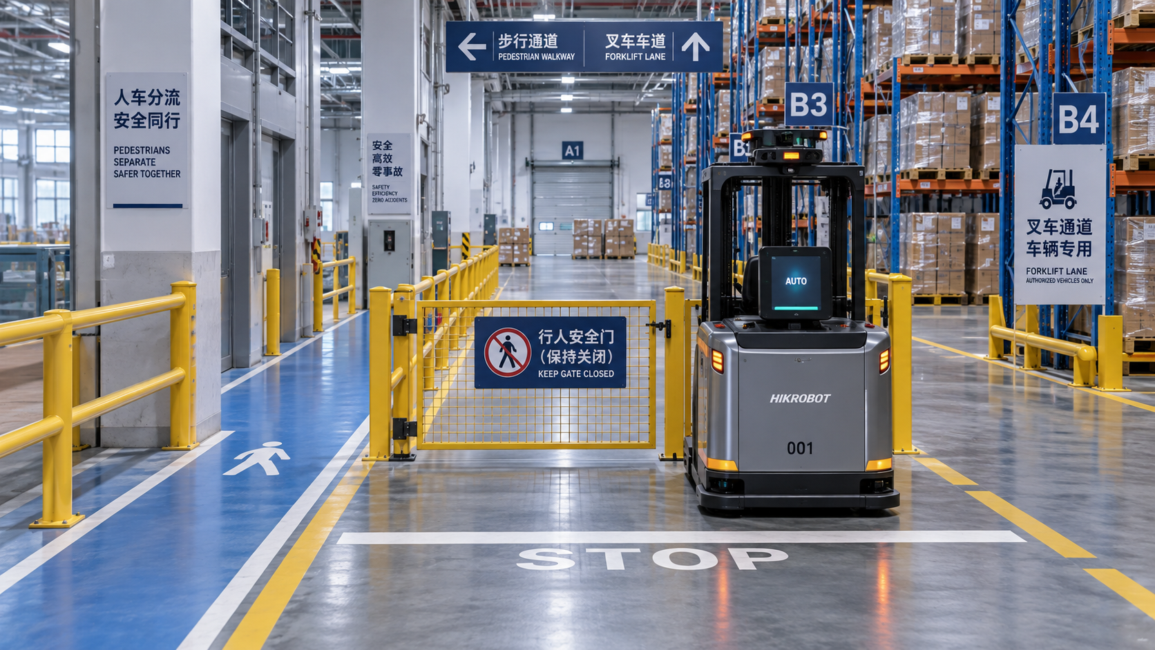 How to improve warehouse material handling safety in shared aisles