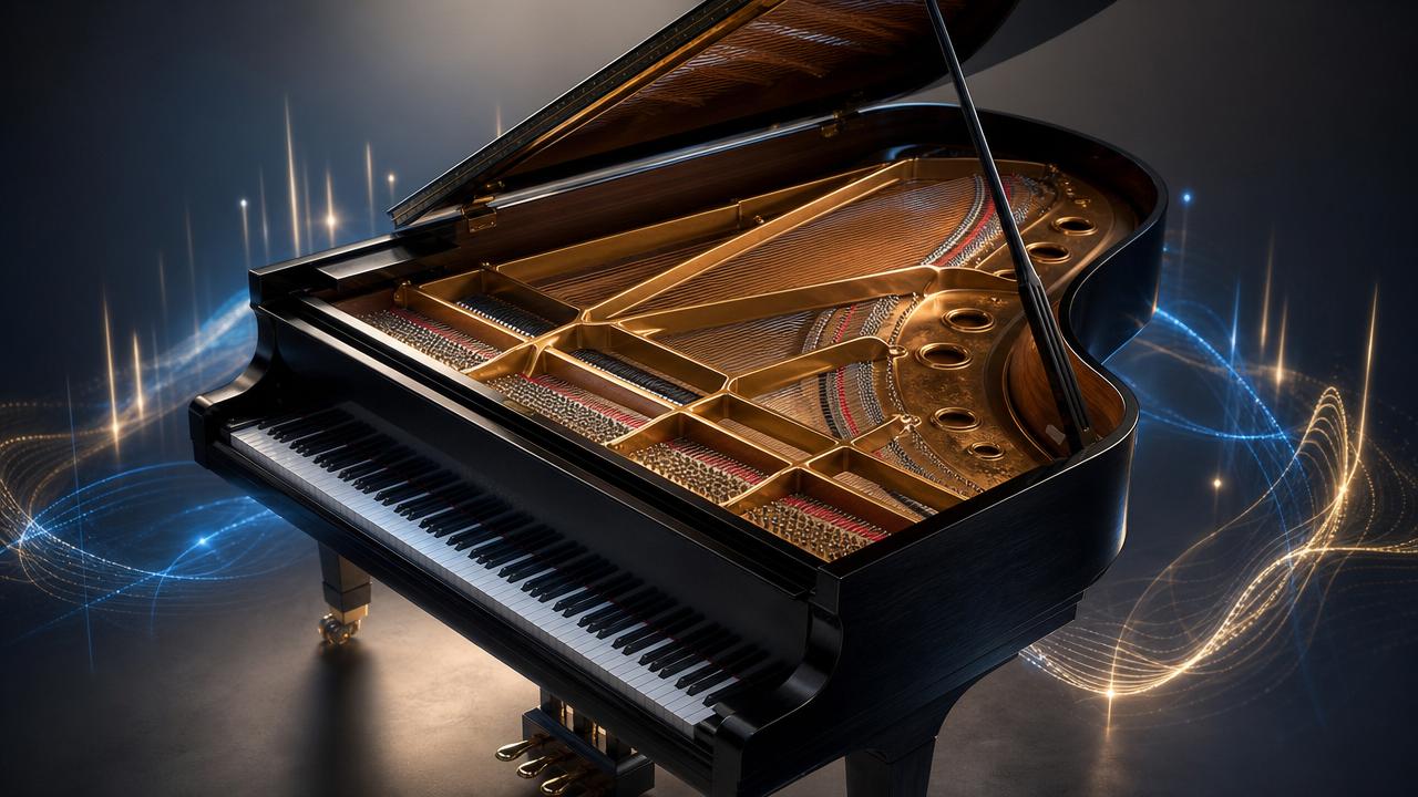What makes grand pianos sound rich over time?