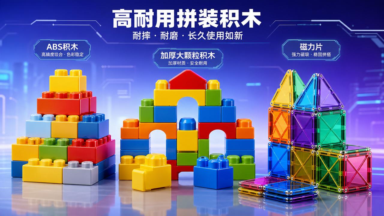 Which building blocks last longer under heavy play?