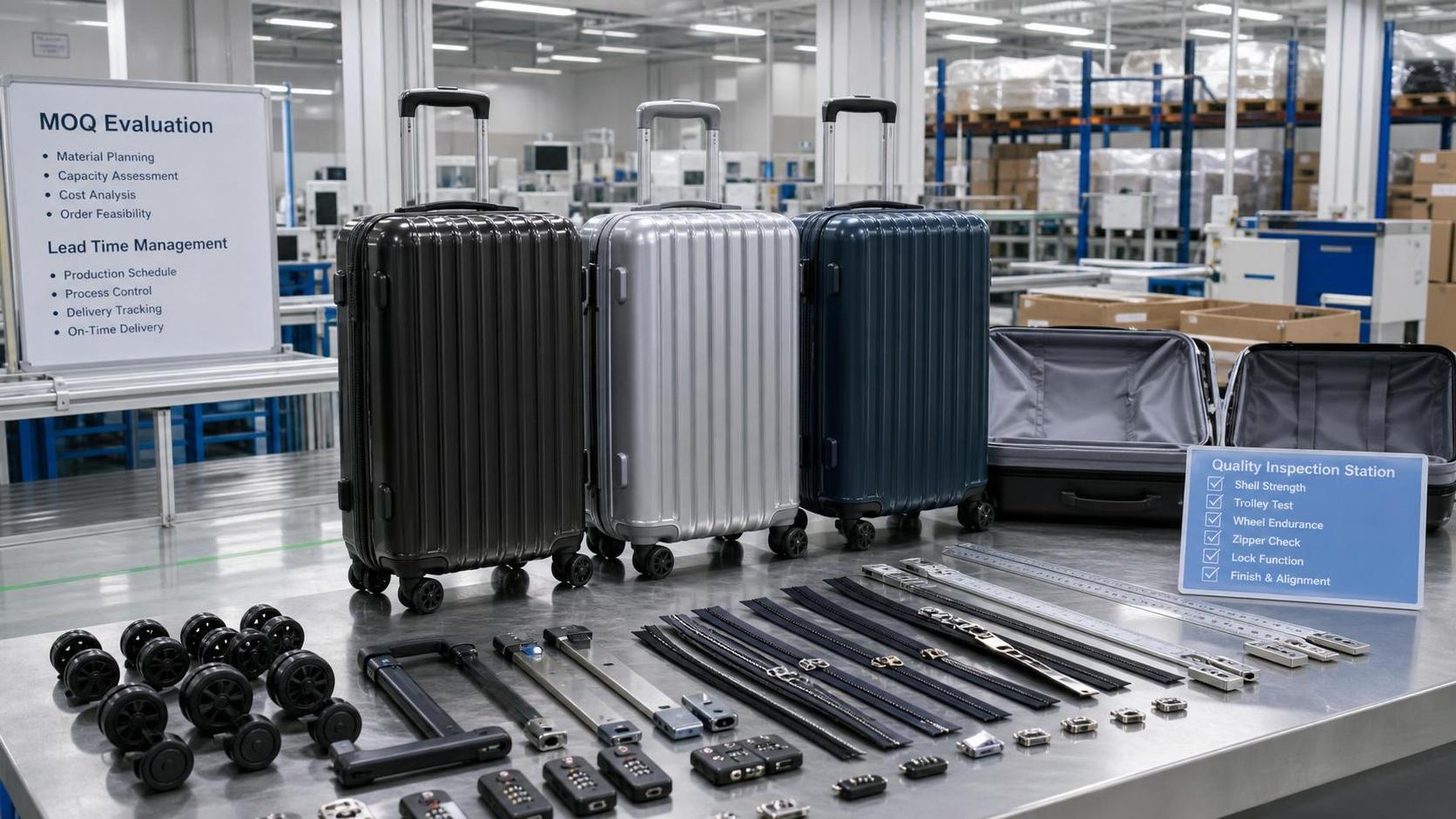 Premium Luggage Factory Checklist for Quality, MOQ, and Lead Time