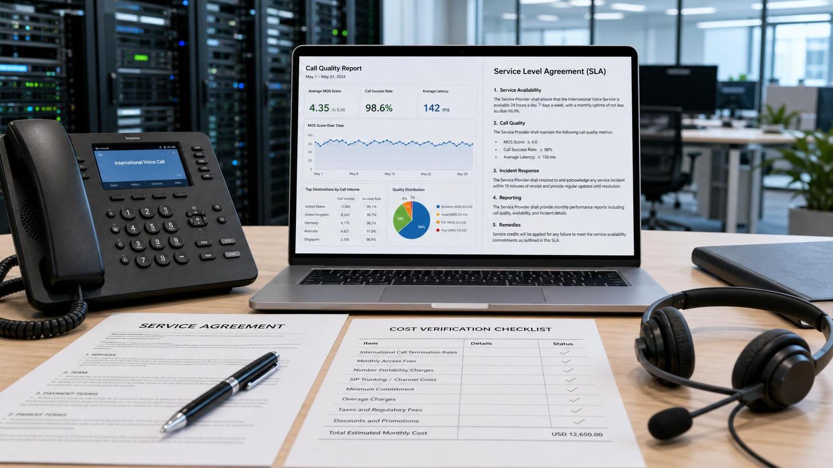 International Voice Services: Key Cost Drivers and SLA Checks