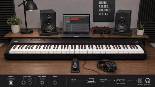 Best Digital Pianos for Small Studios: Cost, Action, and Connectivity