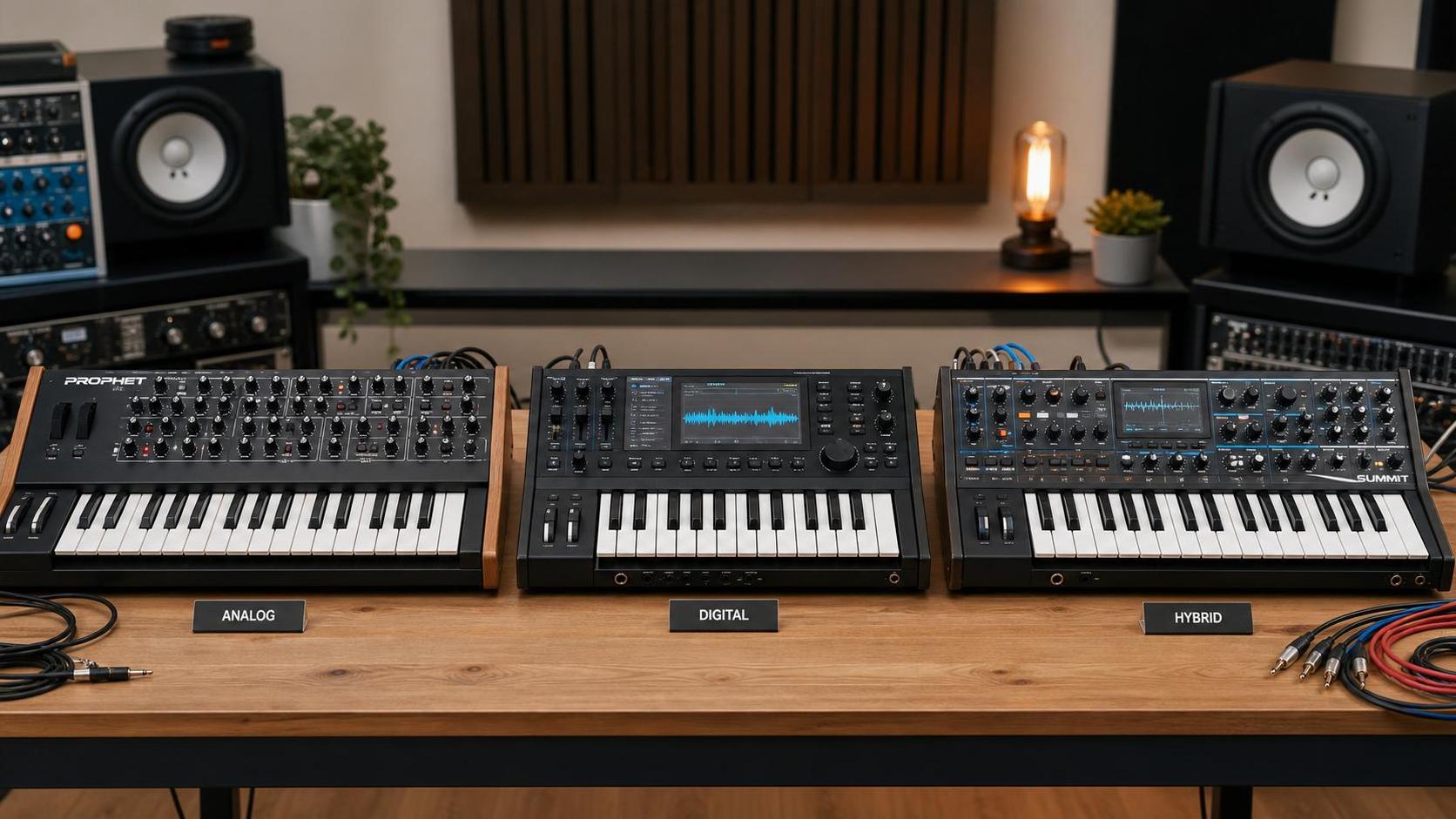 Synthesizers Comparison: Analog, Digital, or Hybrid?