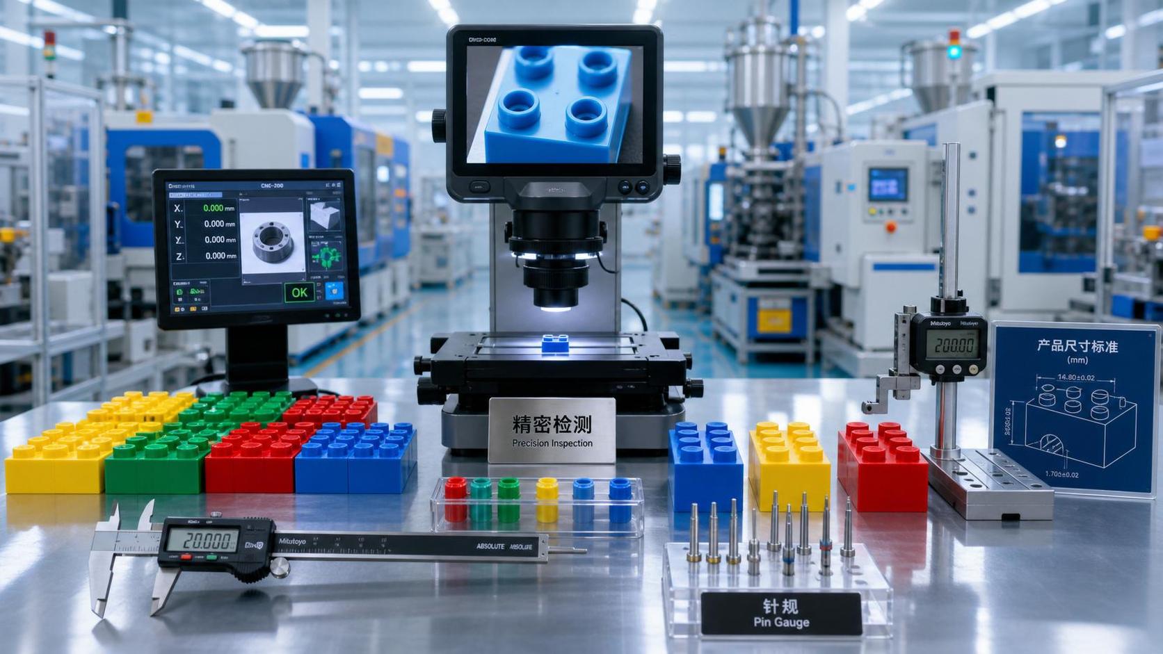 Modular Building Blocks Factory: How to Check Part Precision