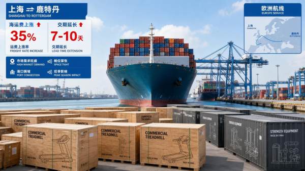 Shanghai-Rotterdam Rates Jump as Treadmill Lead Times Stretch