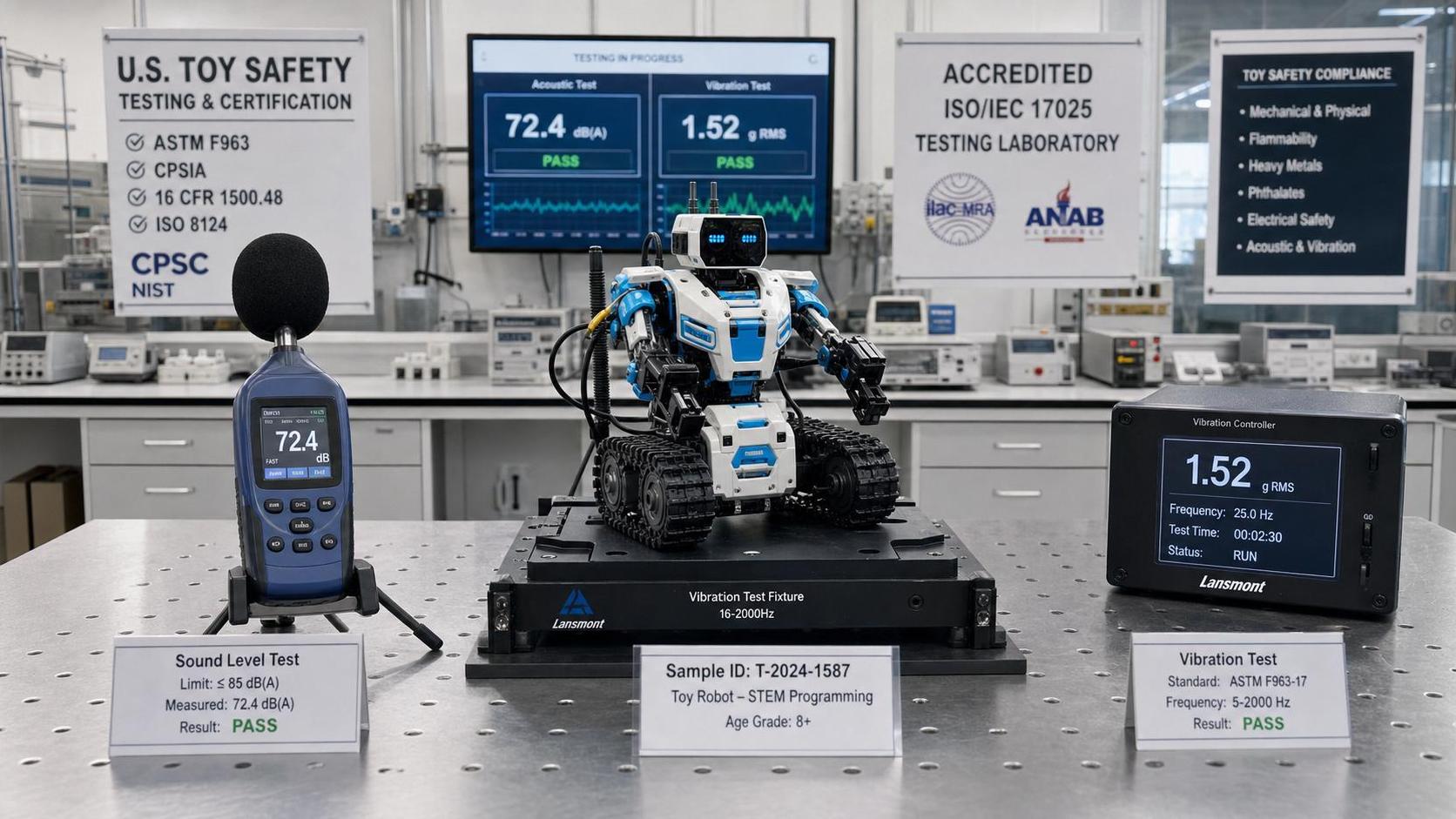 ASTM F963-26 Adds Mandatory Acoustic-Vibration Review for STEM Robots