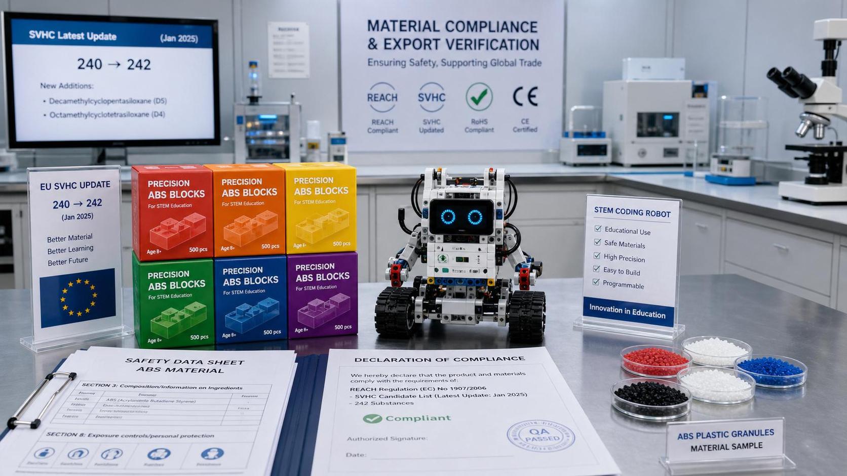 ECHA SVHC Update Raises Compliance Pressure on ABS Blocks and STEM Robots