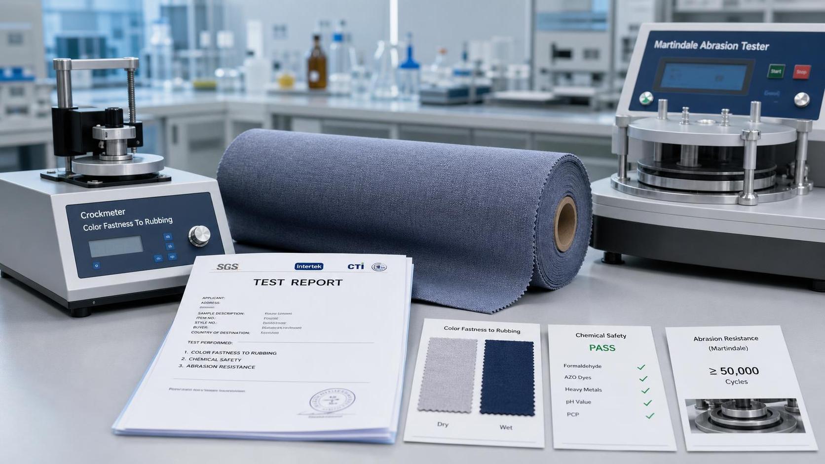 How to verify material safety testing for textiles before sourcing