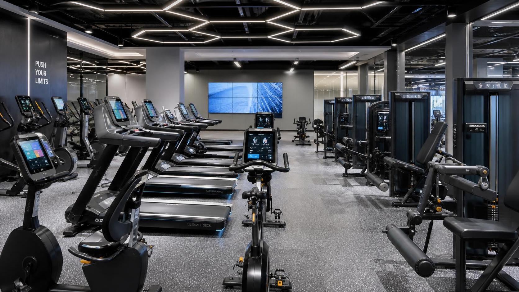 How much does smart fitness technology cost for a commercial gym?