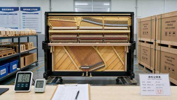 How to evaluate piano manufacturing quality control before sourcing