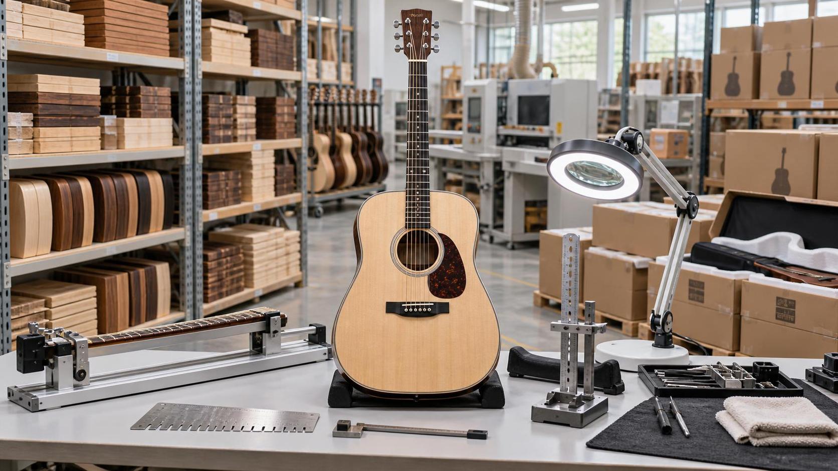 How to assess quality control at a guitar manufacturing exporter