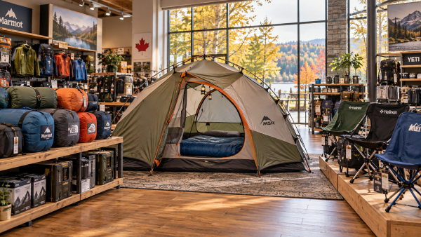 When does outdoor recreation equipment go on sale in Canada?