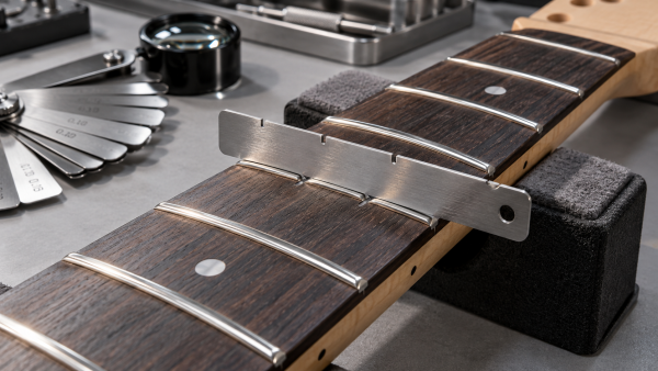 How to detect fret defects during guitar manufacturing quality control