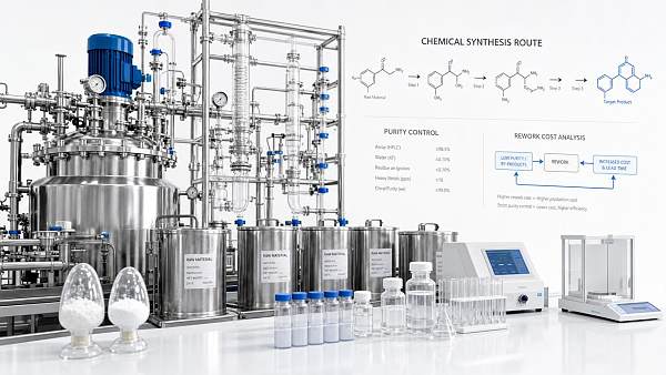 Chemical Synthesis Route Selection and the Cost of Rework