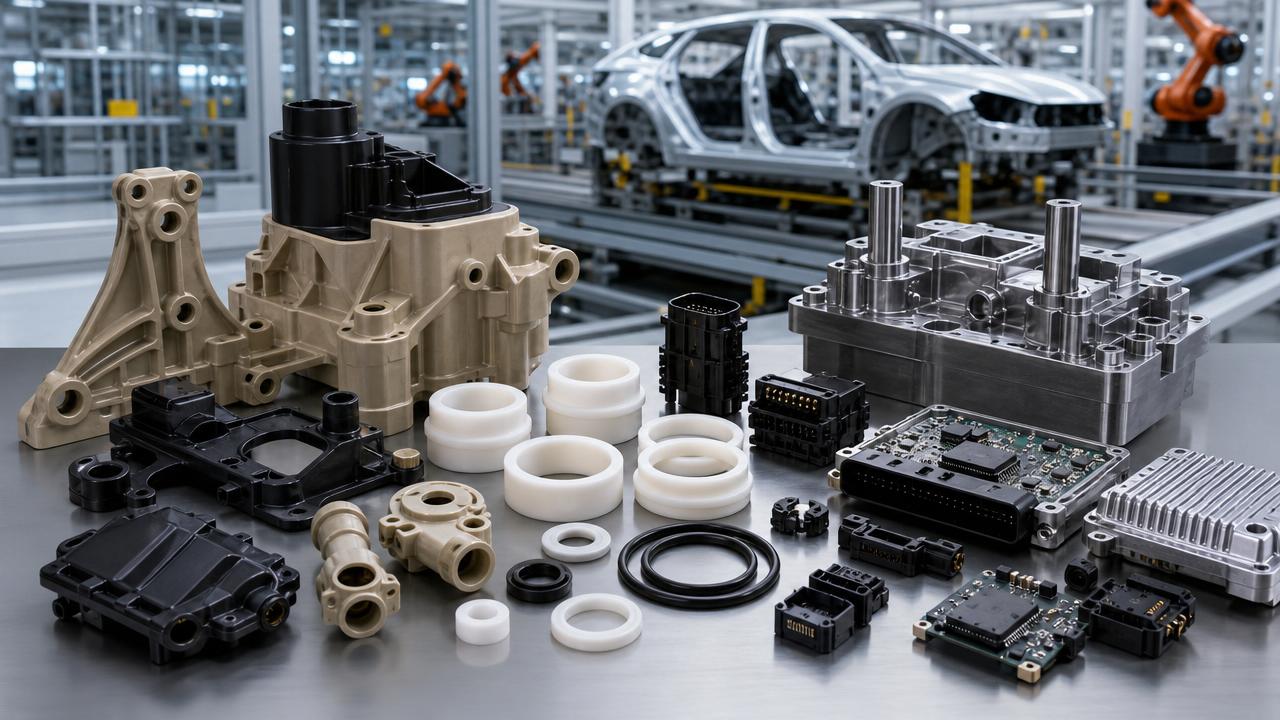 High-Performance Polymers for Automotive: PEEK, PTFE, and LCP Compared by Use Case