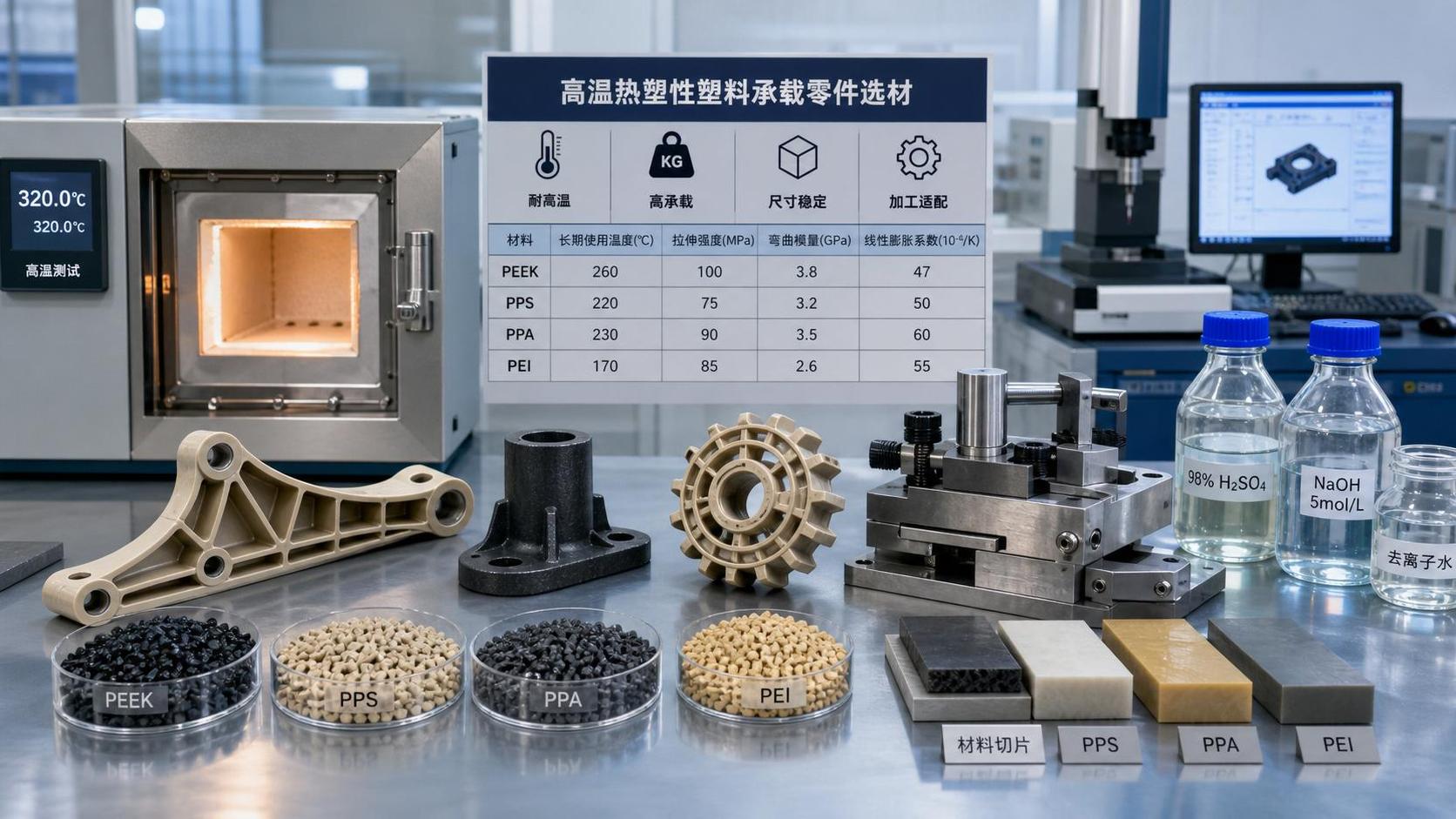 How to Select High Temperature Thermoplastics for Load-Bearing Parts