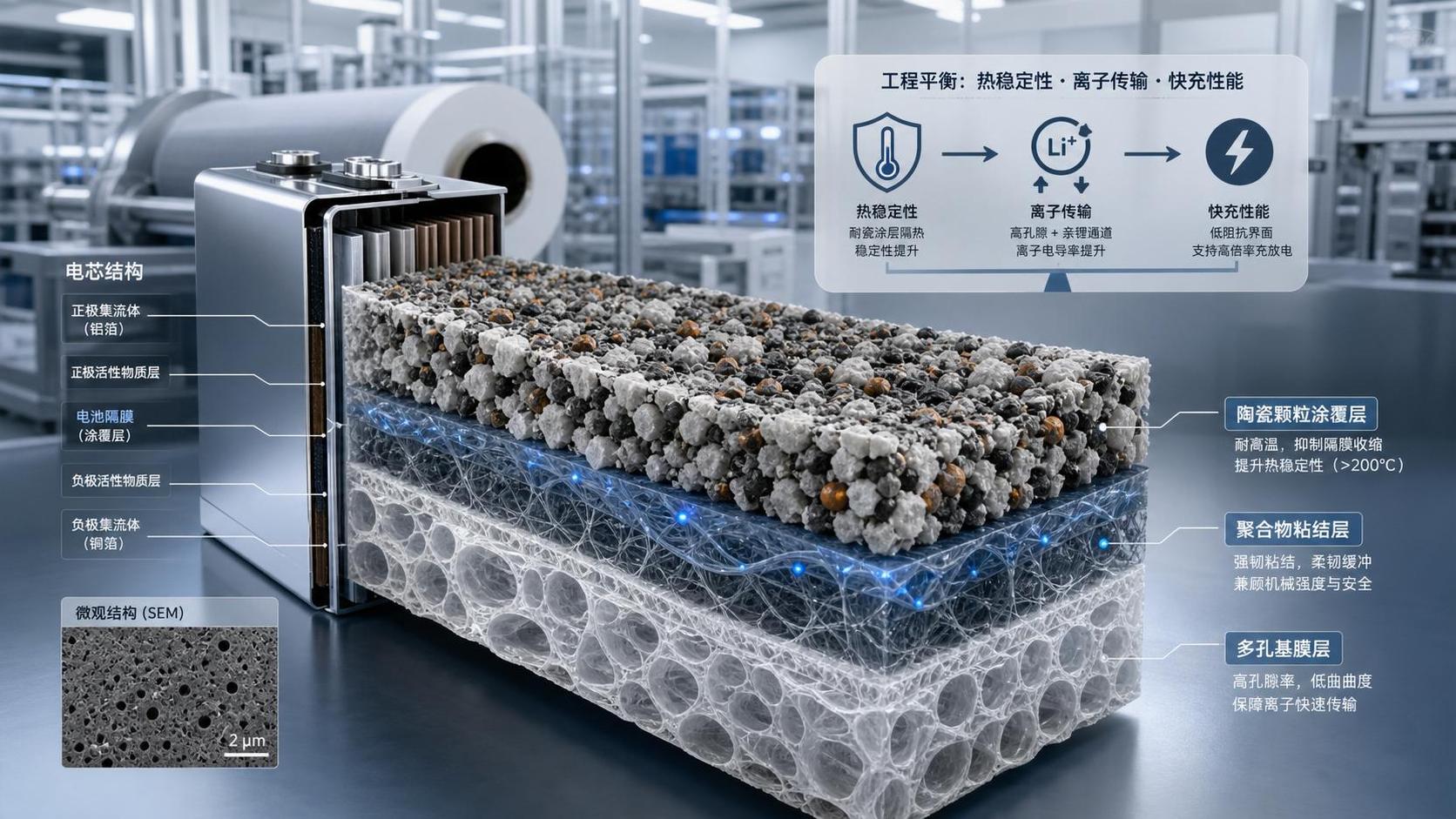 Battery Separator Coating for EVs: Key Functions, Materials, and Performance Trade-Offs
