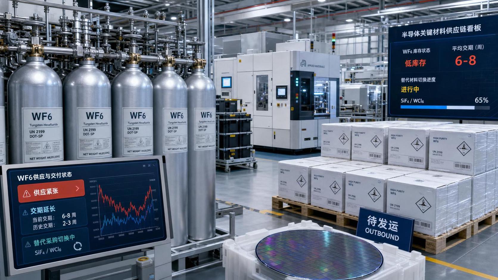 WF6 Lead Times Stretch as Korean Suppliers Halt New China Orders