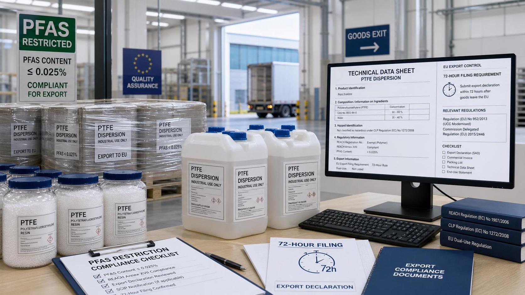ECHA Opens PFAS Exemption Filing for PTFE Exporters