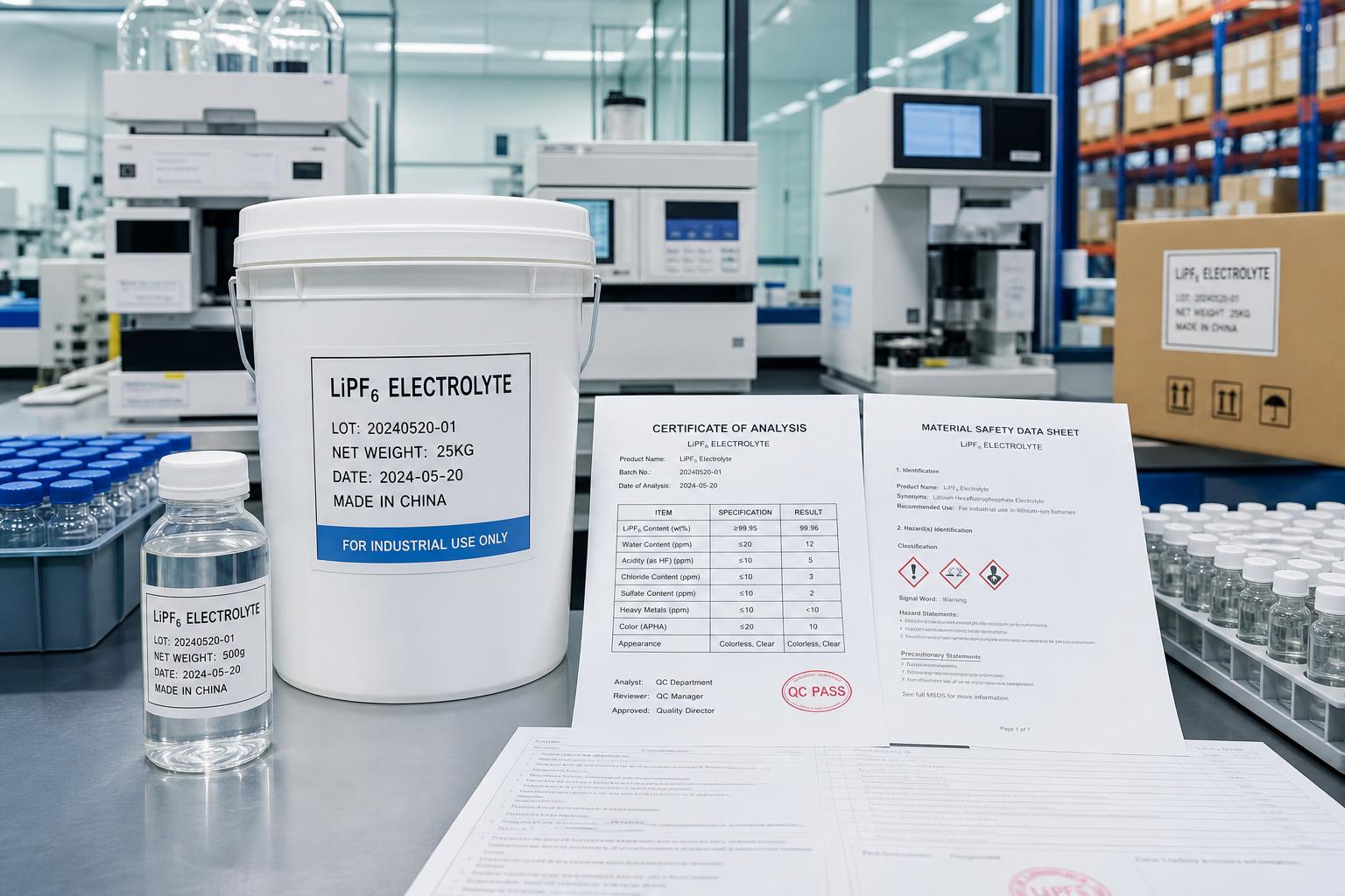 BIS Adds Testing Rule for LiPF6 Electrolyte Exports