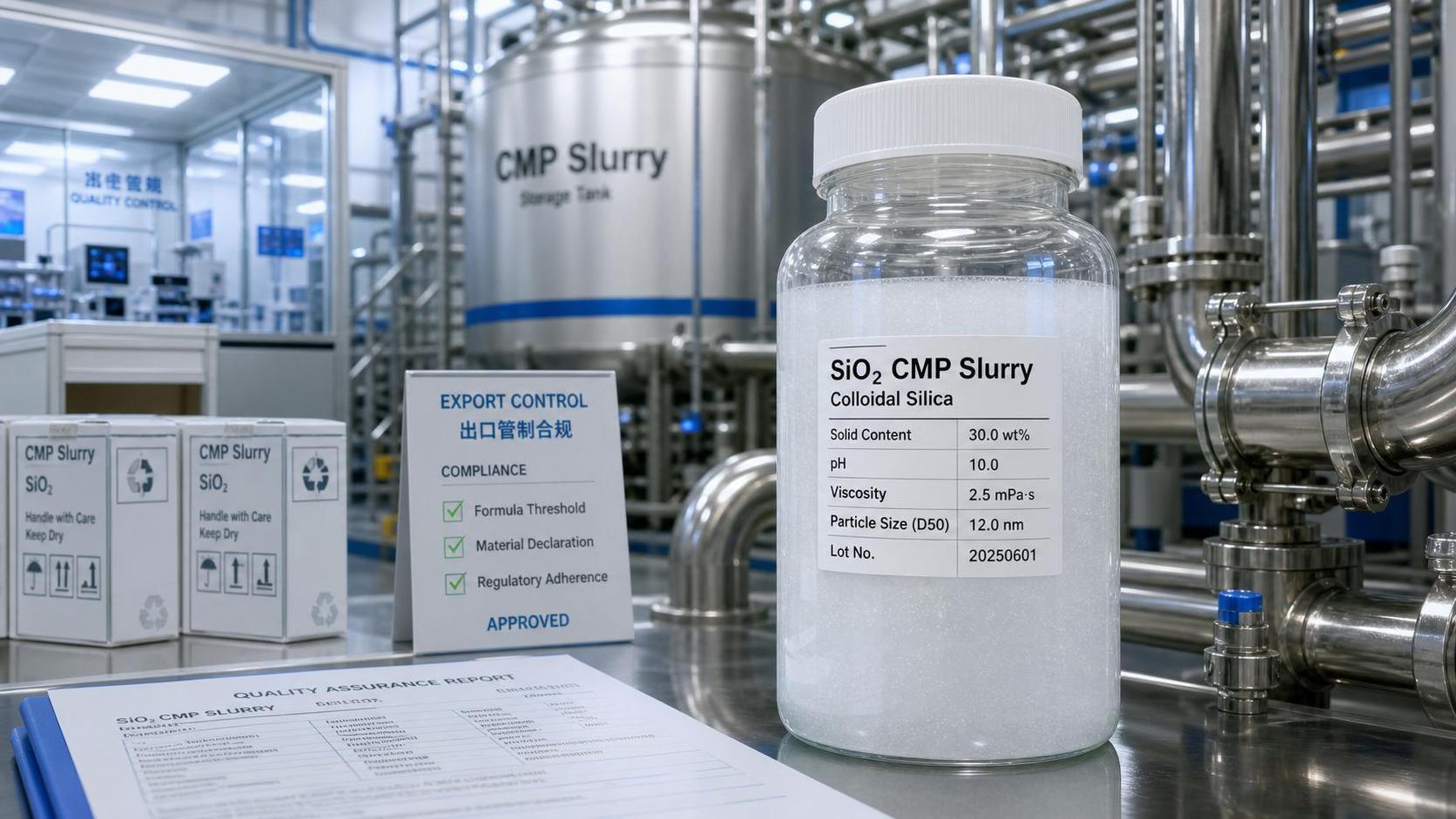 BIS Adds CMP Slurries Above 0.5 wt% SiO2 to License Control