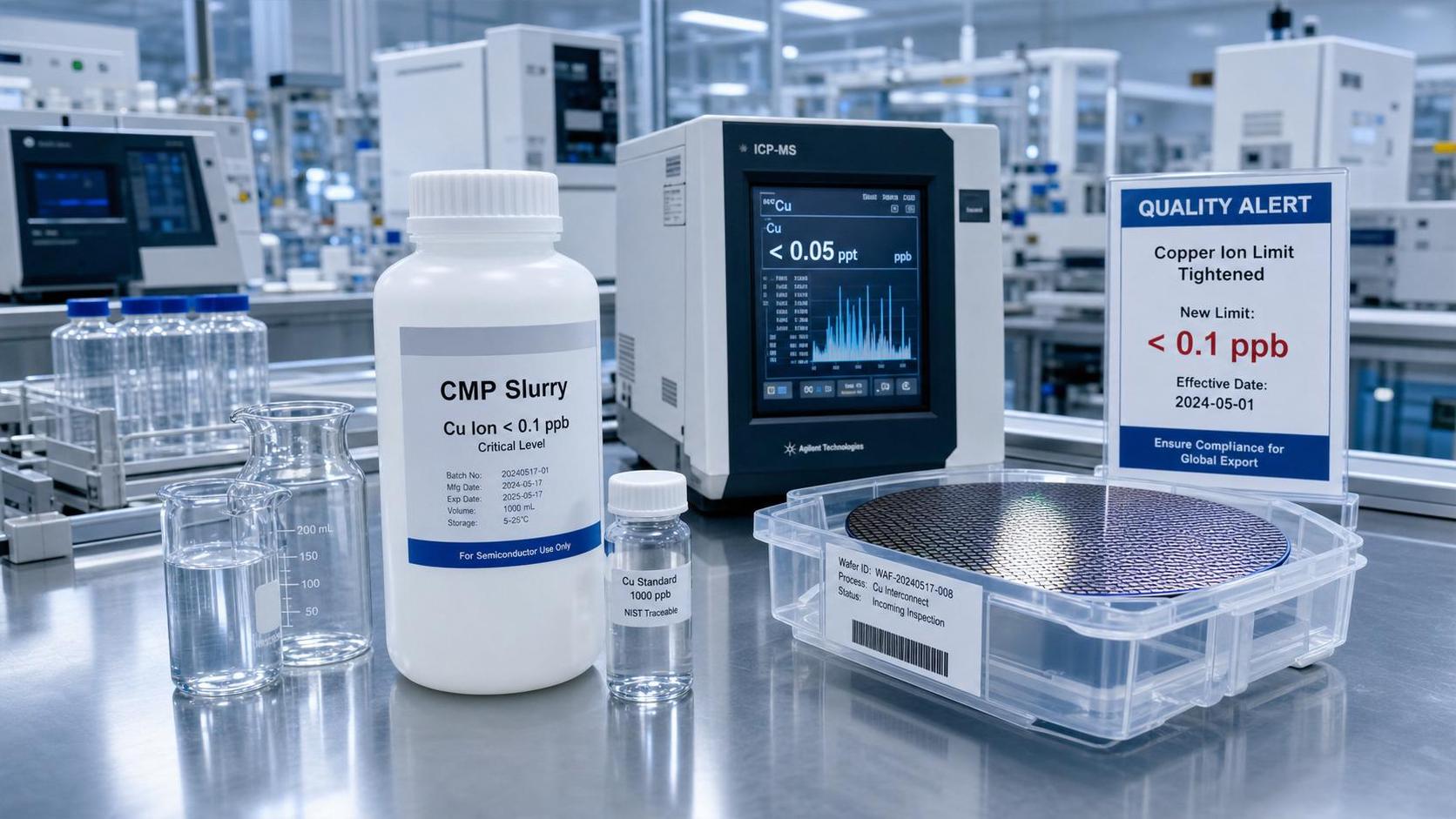 BIS Tightens CMP Slurry Copper Limit to 0.5 ppb