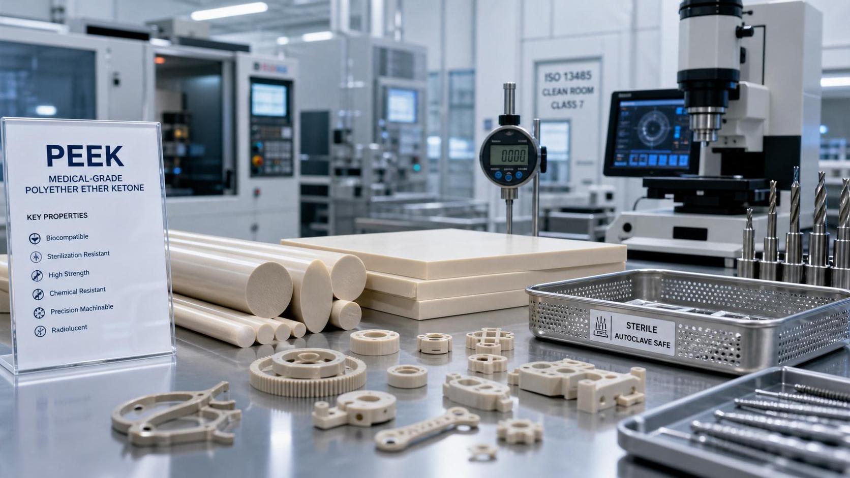 How to Choose PEEK Plastics for Medical Devices: Sterilization, Biocompatibility, and Machining