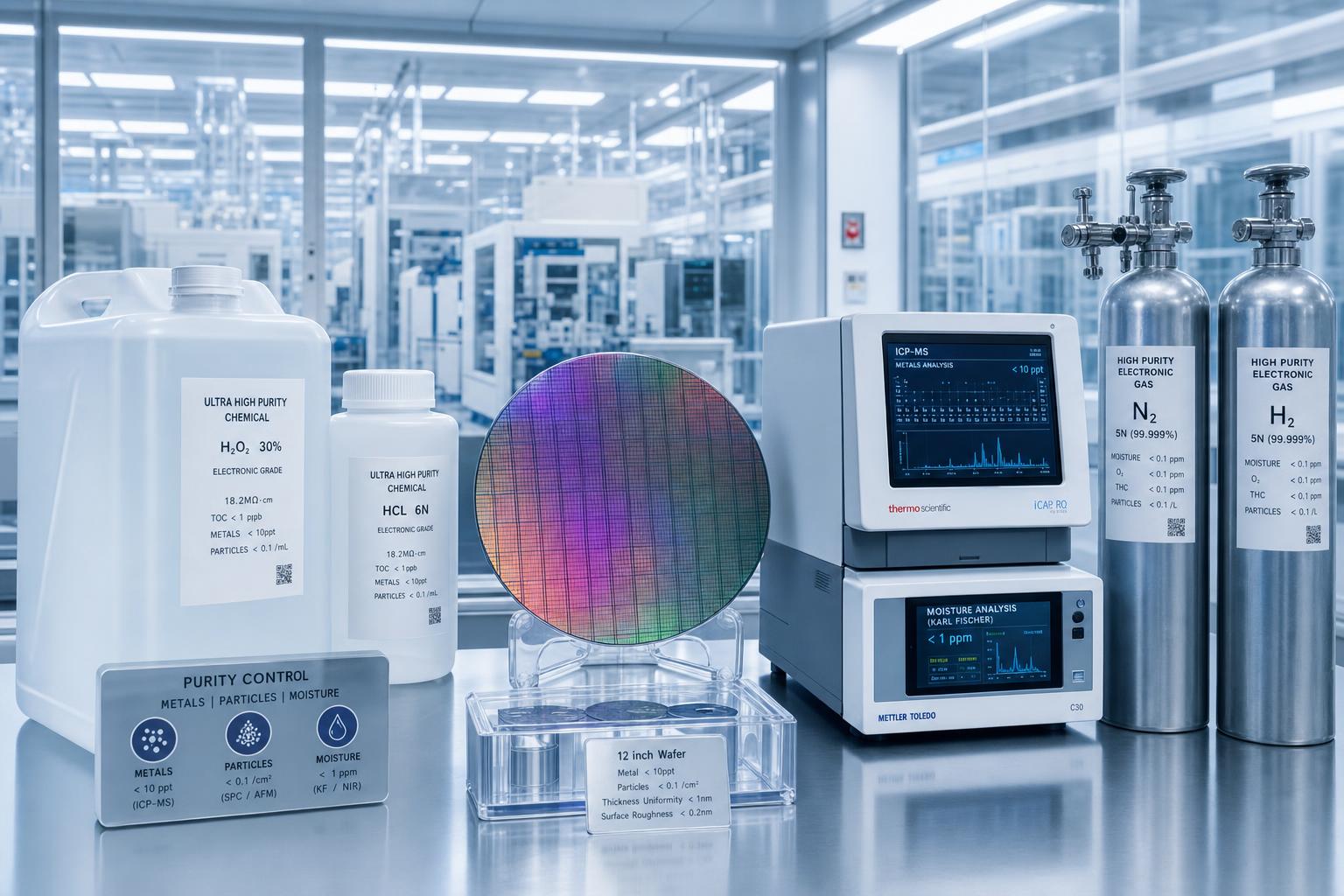 Material Purity Control for Semiconductors: Key Contaminants, Test Methods, and Specs