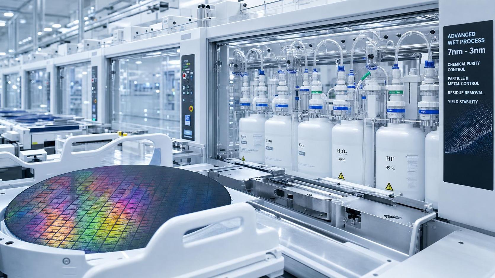 How Wafer Processing Chemicals Must Evolve for Advanced Nodes and Yield Control