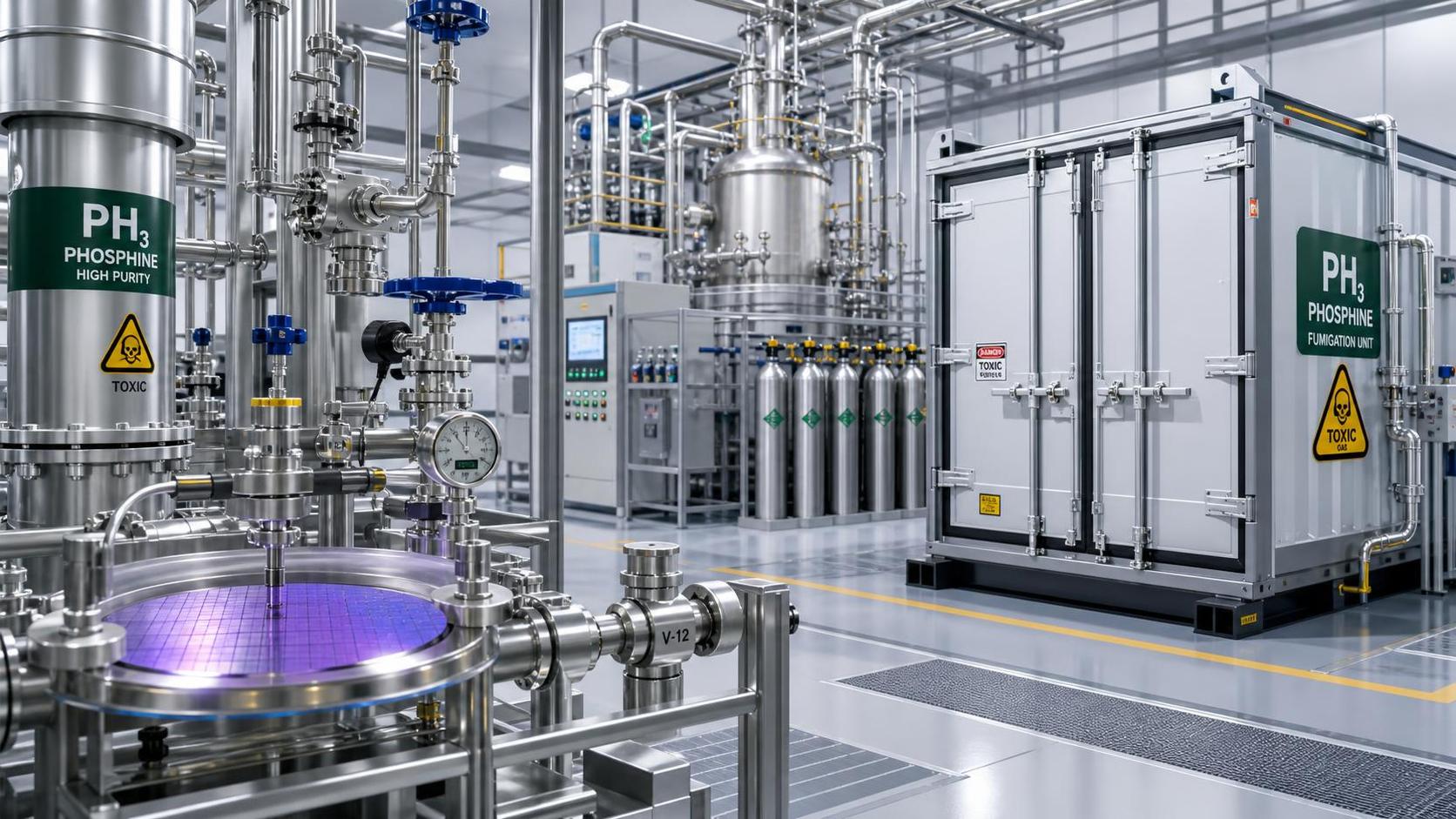 Phosphine Gas Applications: Where It Is Used in Semiconductors, Fumigation, and Synthesis