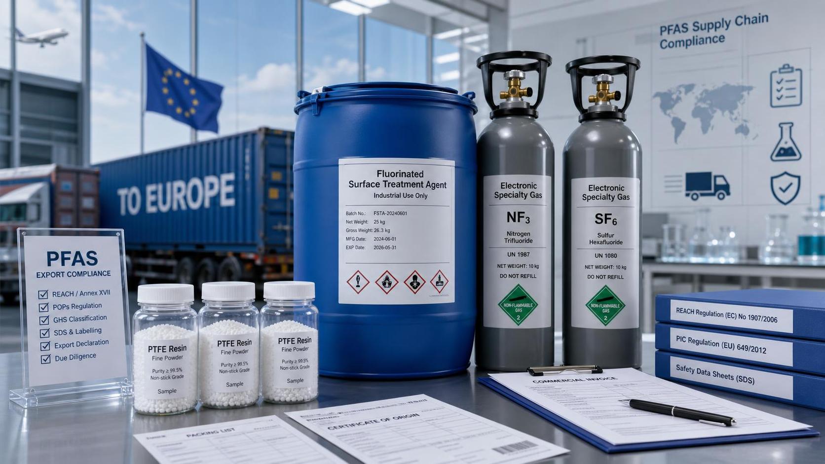 ECHA Opens PFAS Exemption Filing Window for EU Exports