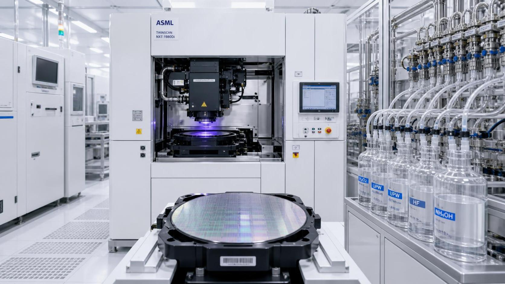 What is driving electronic chemicals market demand in chipmaking?