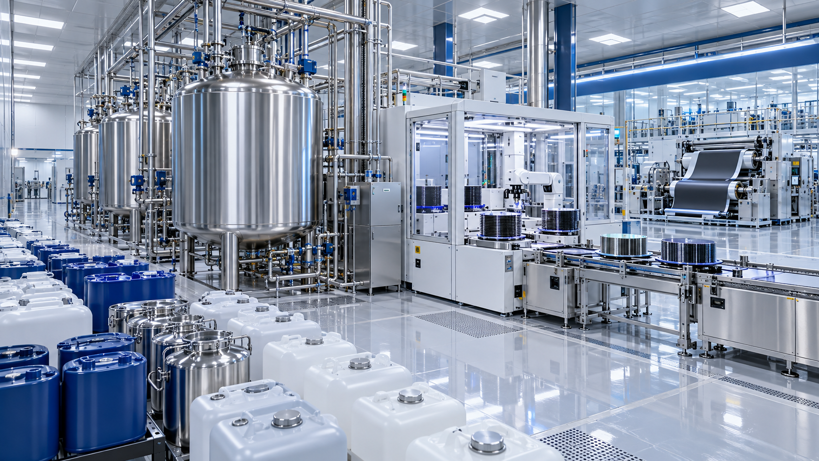 What is driving demand in the electronic chemicals and materials market?