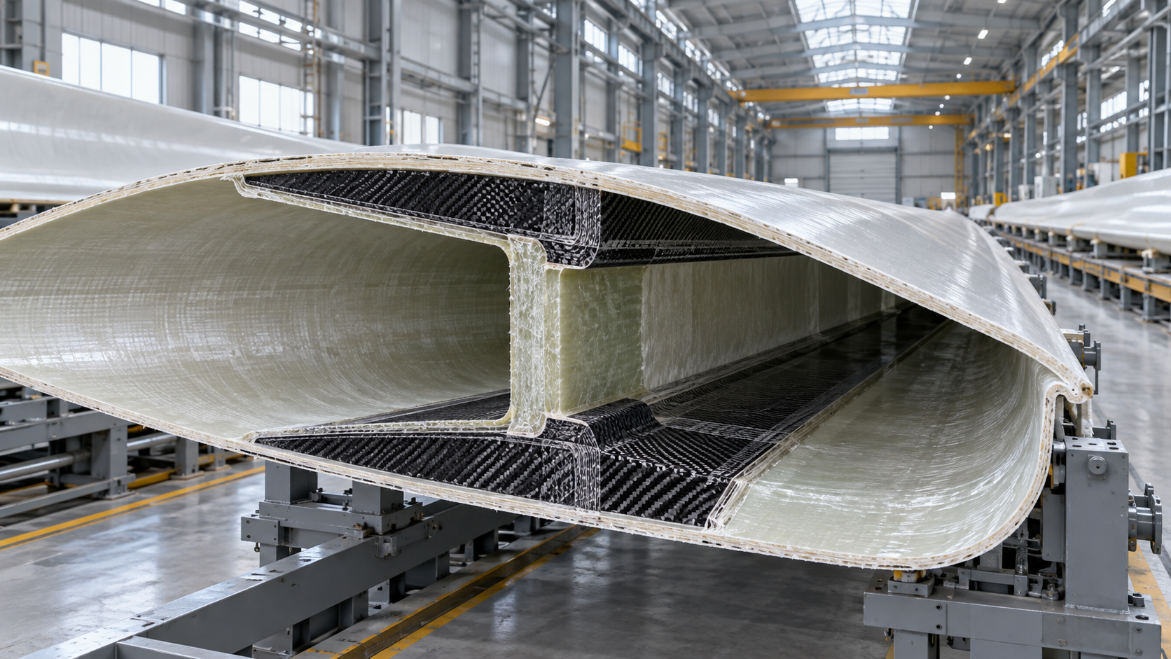 When is carbon fiber worth the higher wind turbine blade material cost?