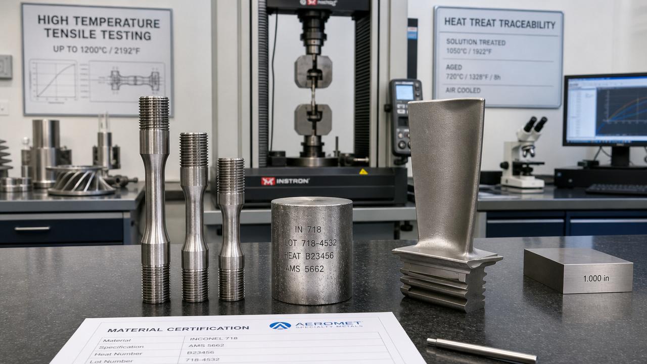 Aerospace Superalloy Tensile Strength: Which Test Data Matters for Material Qualification?