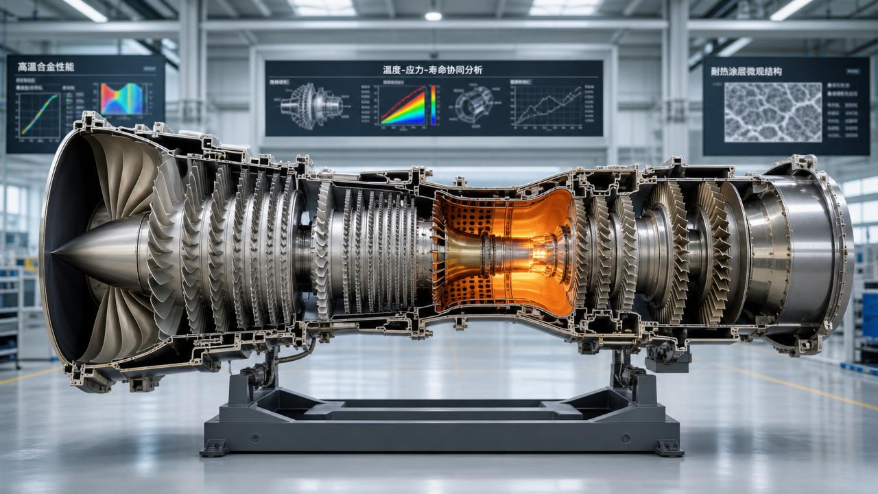 How to Select Turbine Engine Materials for Aerospace Based on Temperature, Stress, and Life