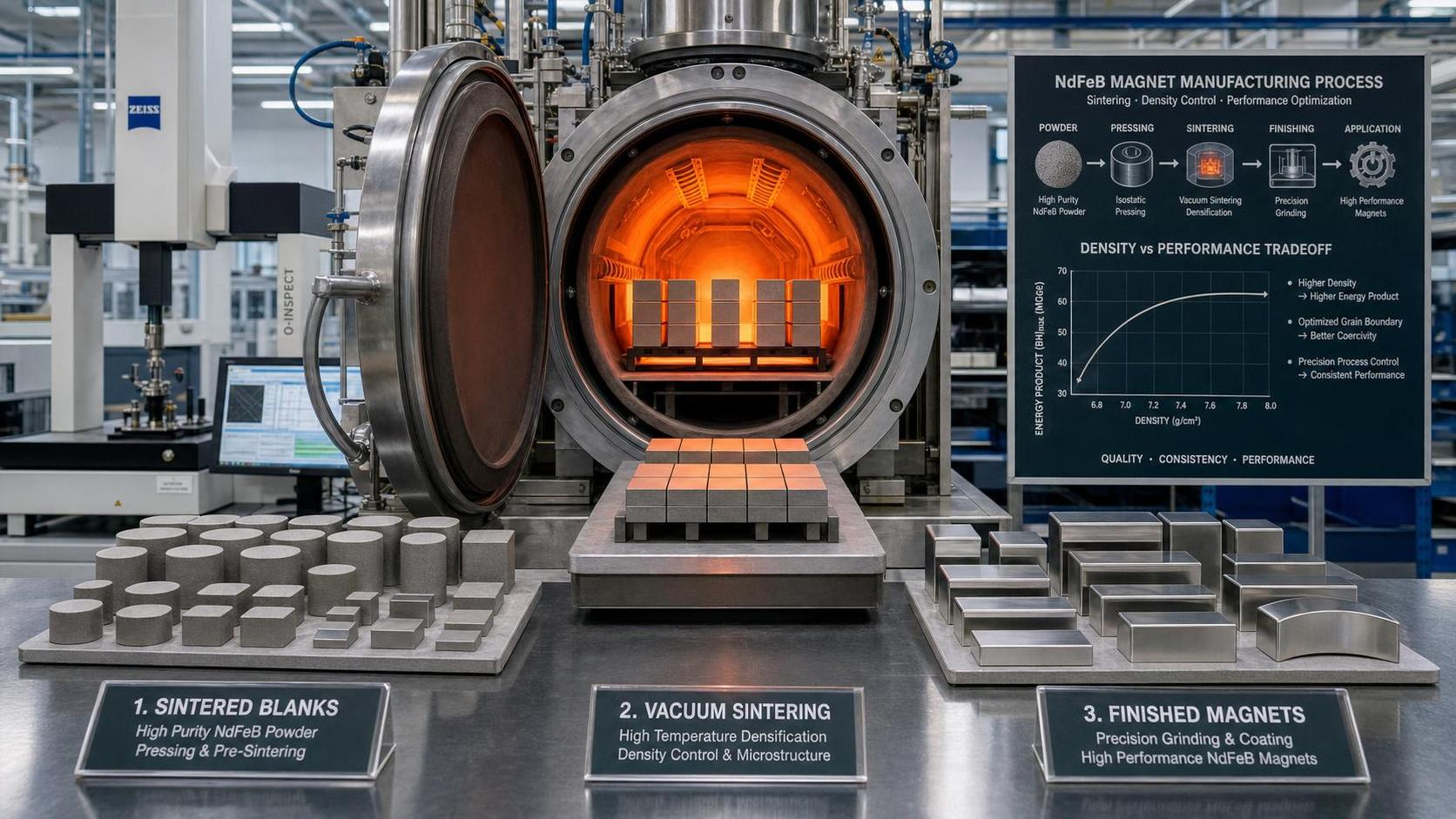 Sintering Technology for Magnets: Process Steps, Material Fit, and Performance Trade-Offs