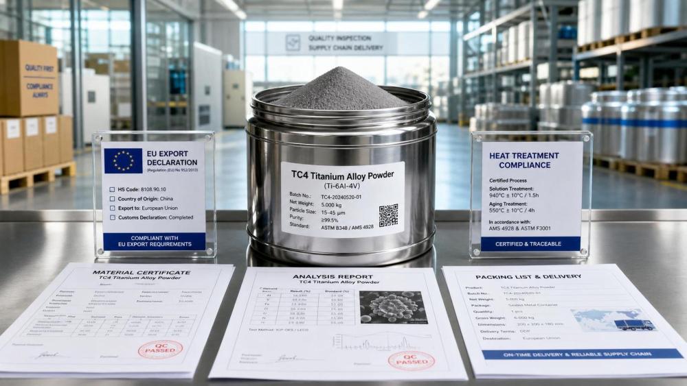 EU Tightens TC4 Powder Export Declarations