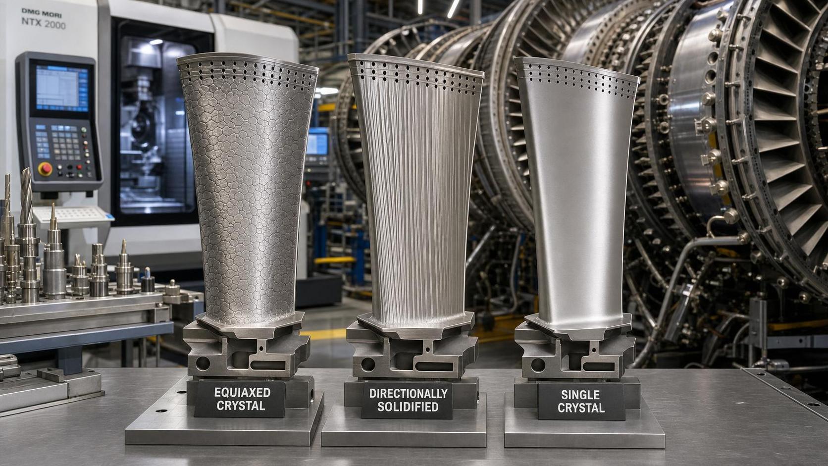 Turbine Blade Materials for Gas Turbines: Single Crystal vs DS vs Equiaxed Alloys