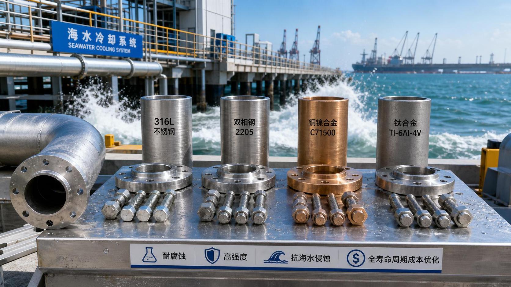 How to Choose Corrosion Resistant Alloys for Marine Service by Salinity, Load, and Cost