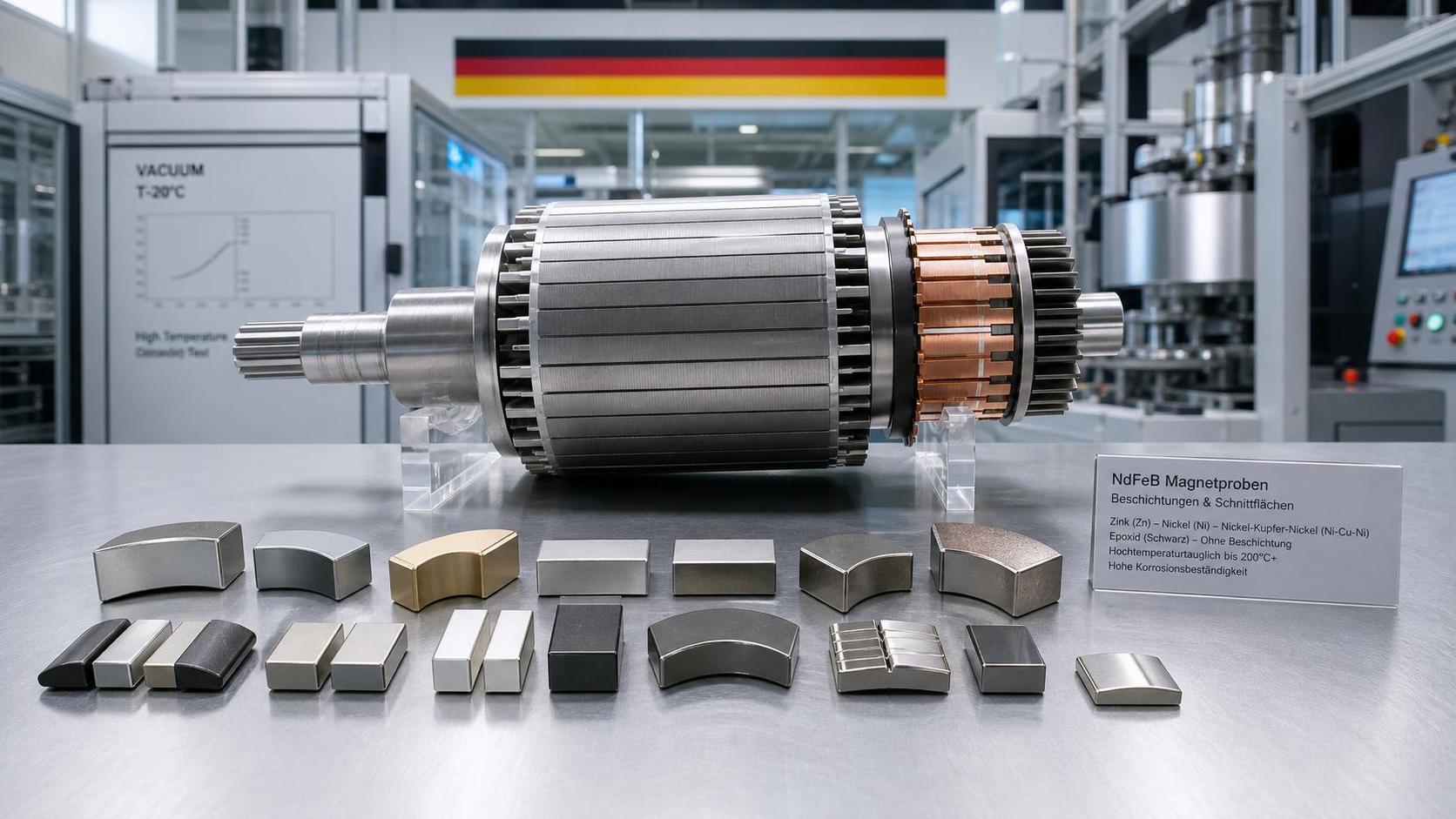 Electric Motor Magnets in Germany: How to Compare NdFeB Grades, Coatings, and Temperature Limits