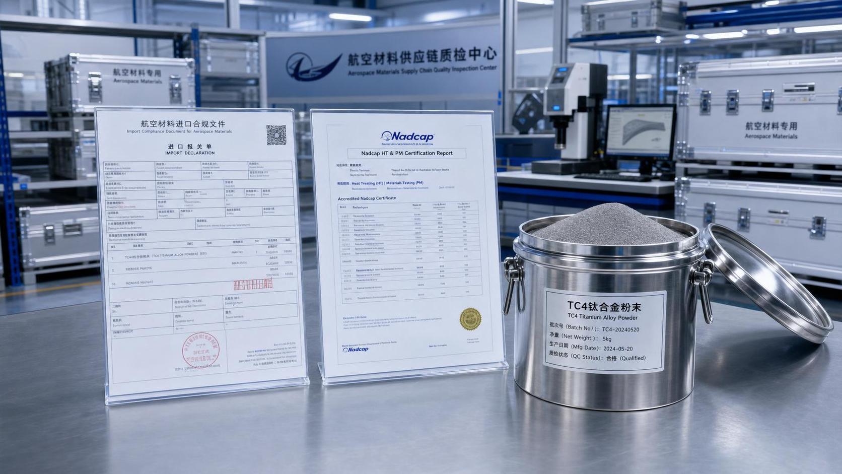 EU Rule Adds Nadcap Requirement for TC4 Titanium Powder