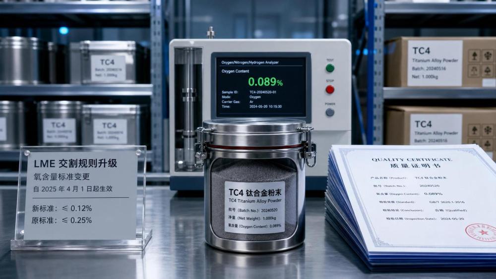 LME Tightens TC4 Powder Delivery Rules
