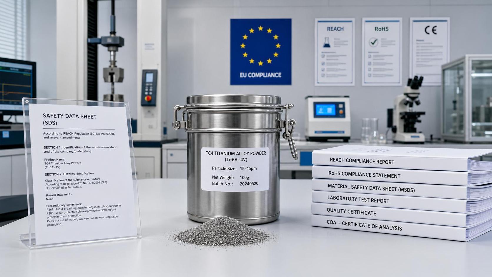 EU Makes Nano TC4 Powder REACH Filing Mandatory