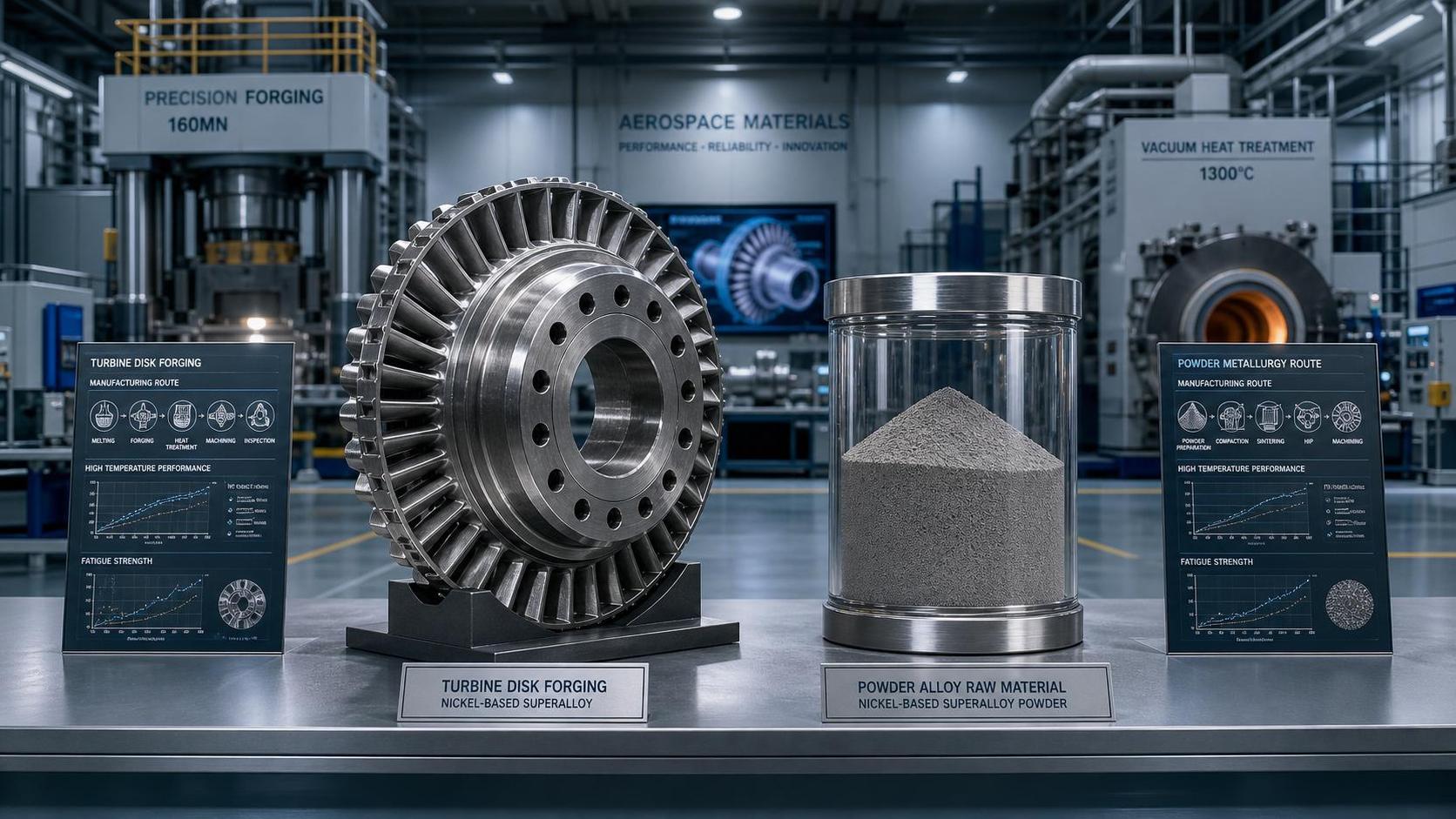 Turbine Disk Alloys in Aerospace: Performance Trade-Offs Between Powder and Wrought Grades